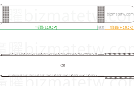 魔鬼氈扣環綁帶圖面_buckle strap_cinch strap_hook and loop strap drawing