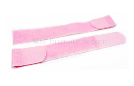 粉紅色束帶_雙頭鉤面_魔鬼氈 pink strap_hook on two ends