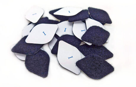 菱形魔鬼氈 背膠自黏魔鬼氈_ die-cut hook and loop with adhesive backing