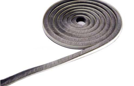 6.9mm pile weatherstrip_gray