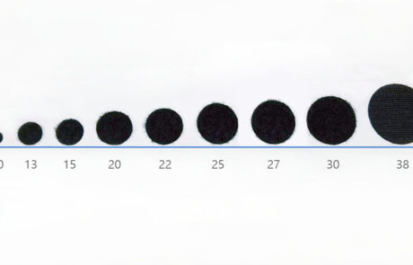 self-adhesive hook and loop round shape, dots, all sizes